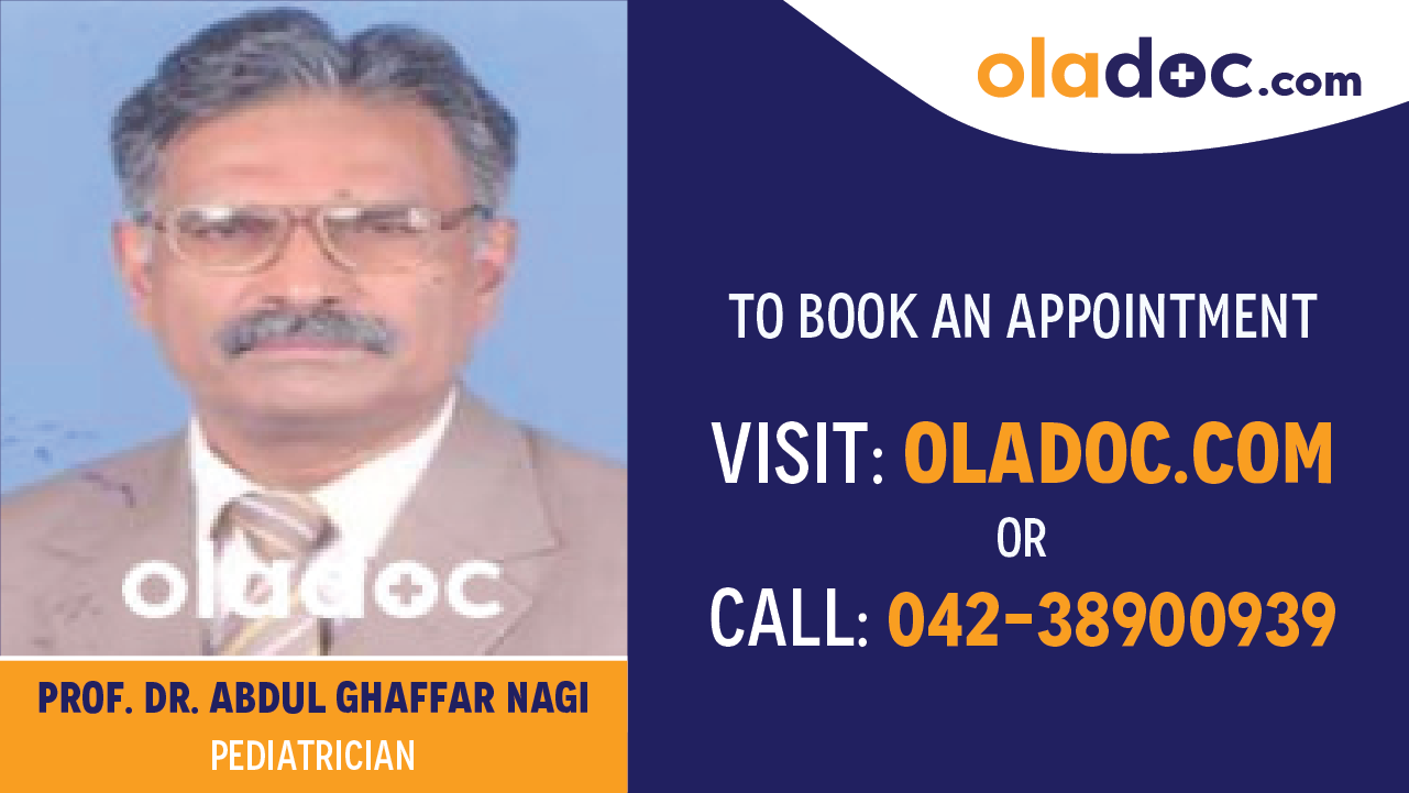 Book appointment with Dr.Abdul Ghaffar Nagi-best Pediatrician in karachi